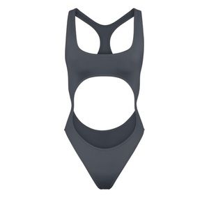 Skims SIGNATURE SWIM CUT OUT MONOKINI in Gunmetal